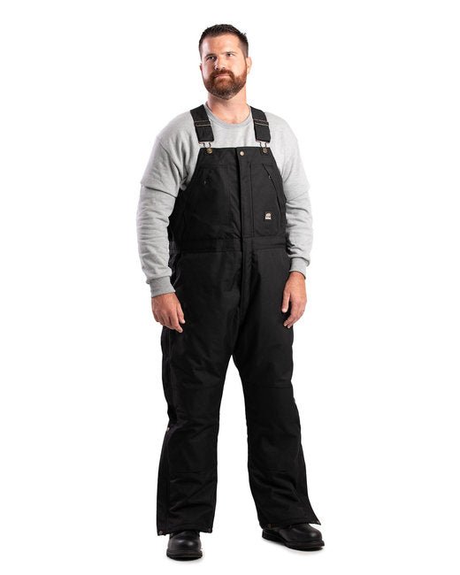 Berne Men's ICECAP Insulated Bib Overall – Waterproof and Built for Extreme Conditions Berne Small Black