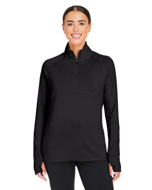 Puma Golf Ladies' Bandon Quarter-Zip – Moisture-Wicking, Stretch Performance Puma Small Black