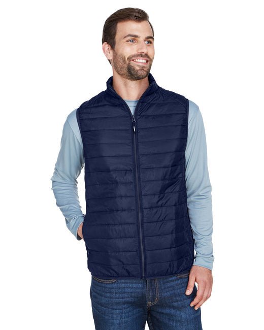 CORE365 Men's Prevail Packable Puffer Vest – Lightweight, Water-Resistant, and Travel-Friendly Core365 Small Navy Blue