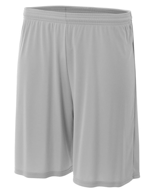 Custom Youth Performance Shorts – 6-Inch Inseam & Cooling Fabric Shorts A4 X-Small Silver