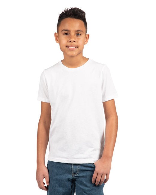 Custom Youth CVC Crew T-Shirt – Comfortable, Durable & Sustainable SOYT Printing Company X-Small White