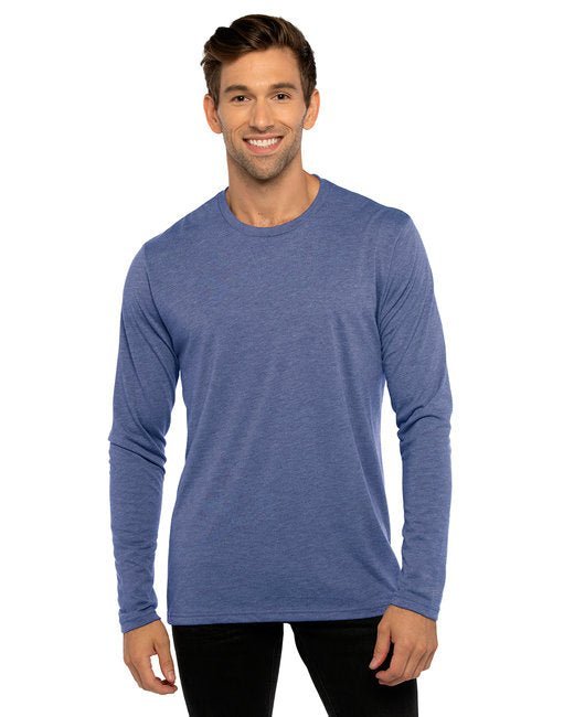 Custom Next Level Triblend Long-Sleeve Crew – Soft & Sustainable with Online Design Long Sleeve Next Level