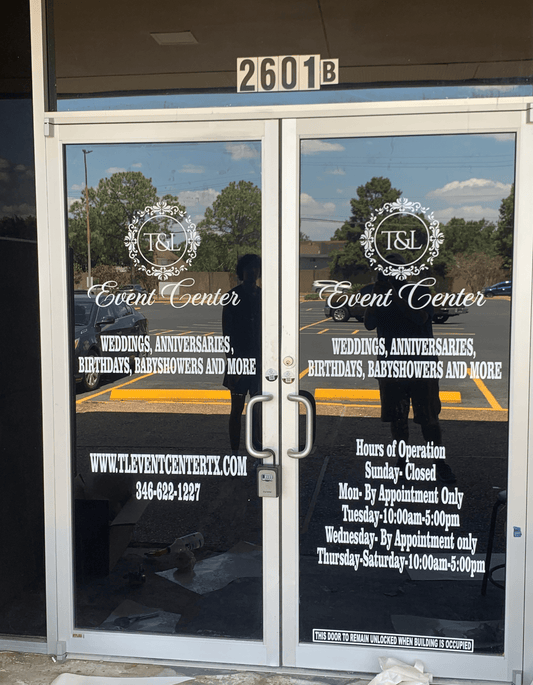 Custom Window and Wall Text Decals - Personalize Your Space Custom Sticker Decals Show Off Your Threads