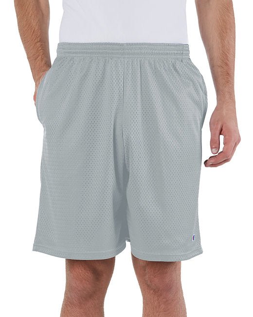 Custom Mesh Shorts with Pockets – 9-Inch Inseam & Athletic Fit Shorts Champion Small Athletic Grey
