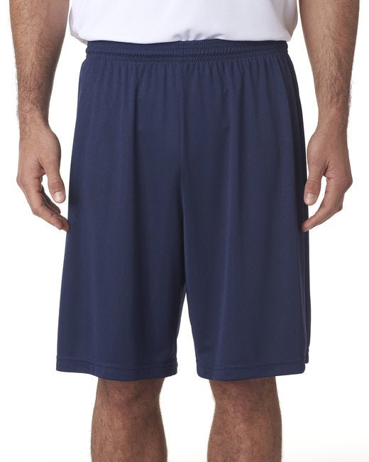 Custom Men's Performance Shorts – 9-Inch Inseam & Durable Fabric Shorts A4 Small Navy Blue