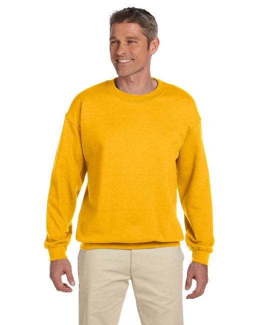 Custom Heavy Blend Fleece Crew – Durable & Eco-Friendly Sweater Gildan Small Gold
