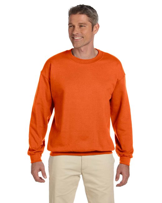 Custom Heavy Blend Fleece Crew – Durable & Eco-Friendly Sweater Gildan Small Orange