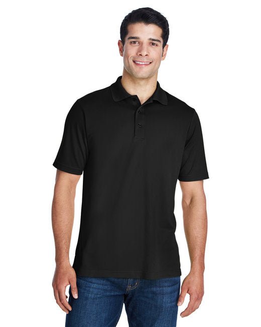 Customizable Unisex Performance Piqué Polo – Moisture-Wicking and UV Protection Polo Core 365 Small Black