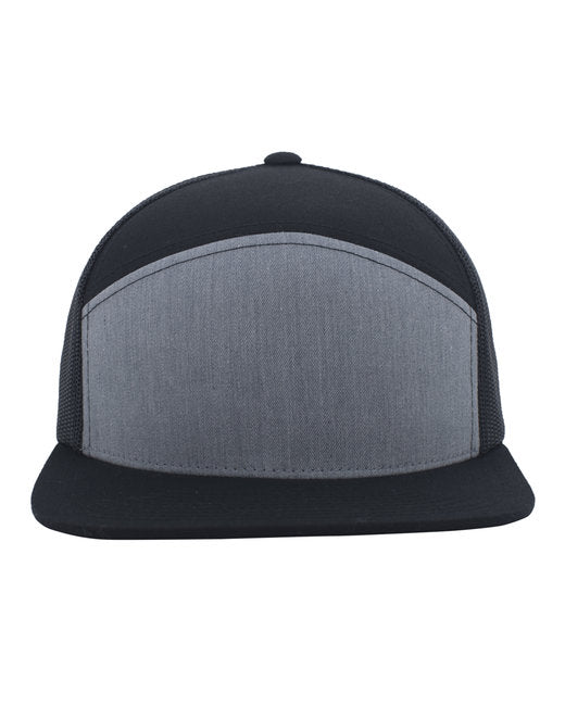 Custom Richardson Arch Trucker Snapback Cap – Full Profile with Embroidery Ready Trucker Hat Richardson