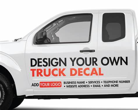Custom Truck Decals with Online Designer – Personalized Logos & Fast Shipping Custom Sticker Show Off Your Threads
