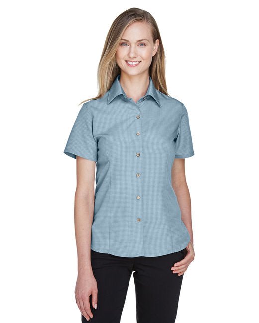 Custom Ladies' Camp Shirt – Wrinkle-Resistant & Soft Design SOYT Printing Company X-Small Cloud Blue