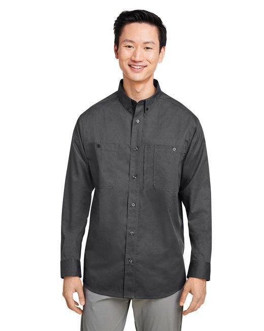 Custom Long-Sleeve Work Shirt – Durable & Professional Design SOYT Printing Company Small Dark Charcoal
