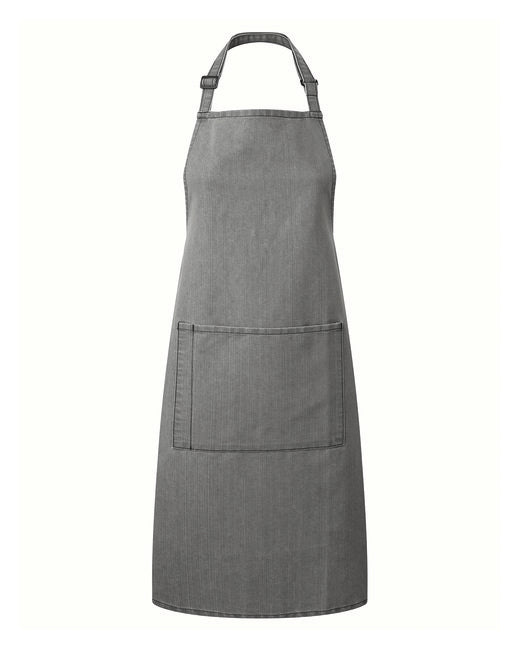 Custom Recycled Bib Apron with Pocket – Adjustable & Durable SOYT Printing Company Grey Denim