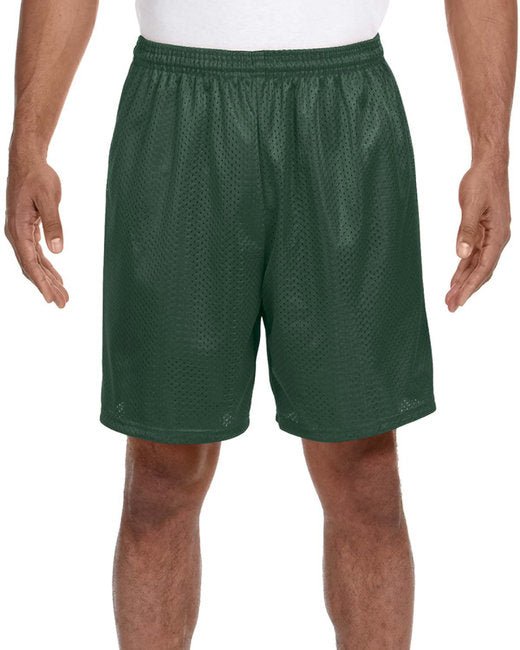 Custom Mesh Shorts – 7-Inch Inseam, Moisture-Wicking Performance SOYT Printing Company X-Small Forest Green
