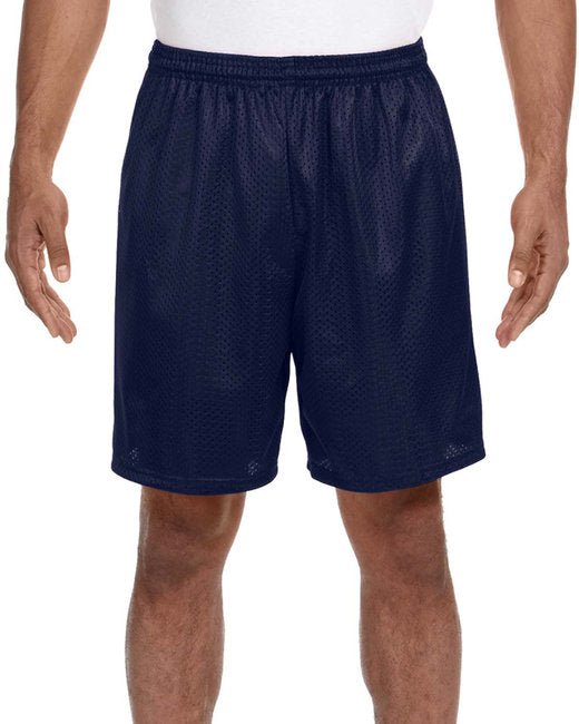 Custom Mesh Shorts – 7-Inch Inseam, Moisture-Wicking Performance SOYT Printing Company X-Small Navy Blue
