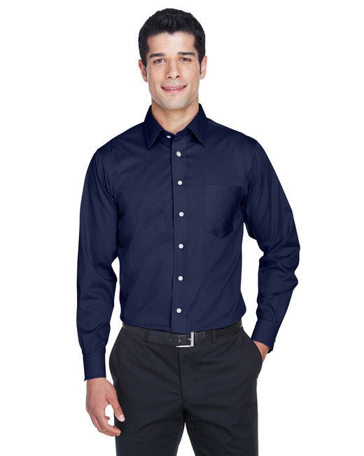 Custom Stretch Twill Shirt – Non-Iron, Stain-Release & Active Fit SOYT Printing Company Small Navy Blue