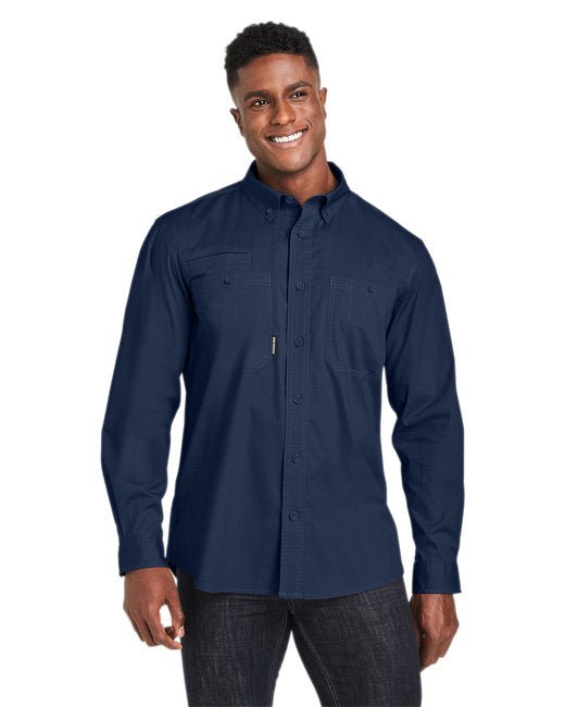 Custom Craftsman Woven Shirt – Durable & Stretchable Design SOYT Printing Company Small Deep Blue