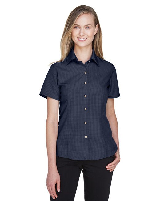 Custom Ladies' Camp Shirt – Wrinkle-Resistant & Soft Design SOYT Printing Company X-Small Navy Blue