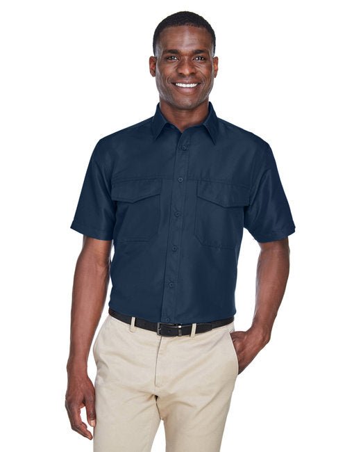 Custom Short-Sleeve Performance Staff Shirt – Lightweight & Durable SOYT Printing Company Small Navy Blue