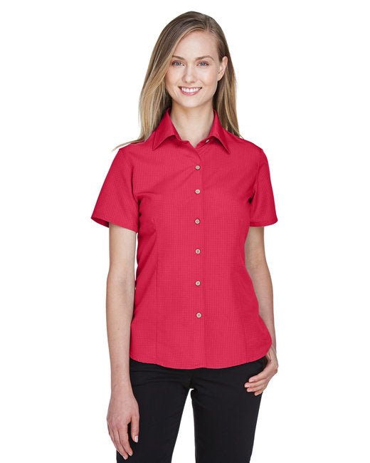 Custom Ladies' Camp Shirt – Wrinkle-Resistant & Soft Design SOYT Printing Company X-Small Parrot Red