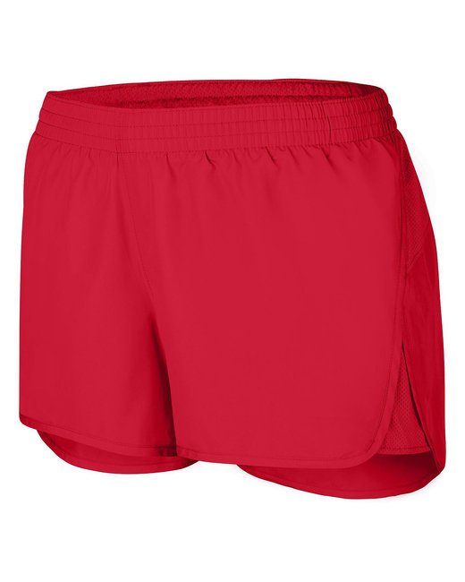 Custom Ladies' Athletic Shorts – Junior Fit & 3.5-Inch Inseam Shorts Agusta Sports Wear X-Small Red
