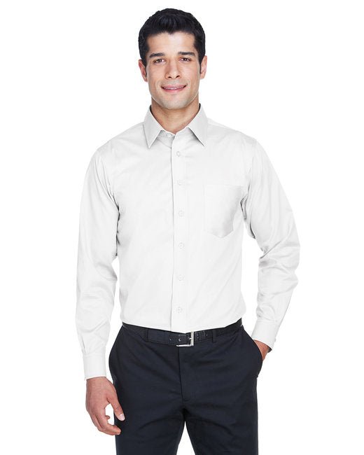 Custom Stretch Twill Shirt – Non-Iron, Stain-Release & Active Fit SOYT Printing Company Small White