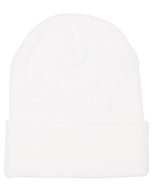 Custom Cuffed Knit Beanie – Soft Acrylic Knit, Embroidery-Ready Beanie YP CLASSICS