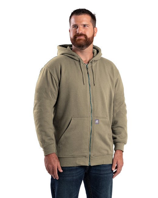 Berne Men's Heritage Thermal Lined Sweatshirt – Warm and Durable Workwear Berne Small Alpine Green