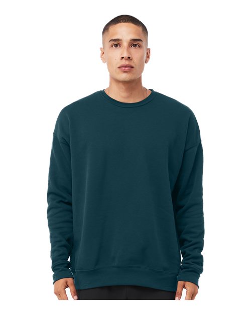 Sponge Fleece Drop Shoulder Crewneck Sweatshirt - BELLA + CANVAS | Soft, Modern, and Unisex Bella Canvas Small Atlantic