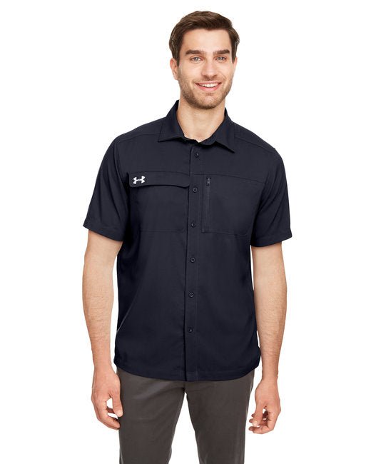 Custom Coach Woven Shirt – Stain-Resistant, UPF Protected & Stretchable SOYT Printing Company Small Black/ White