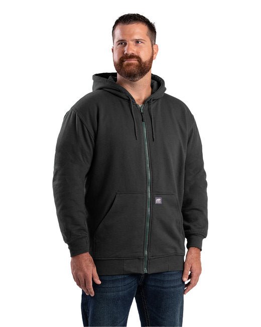 Berne Men's Heritage Thermal Lined Sweatshirt – Warm and Durable Workwear Berne Small Black