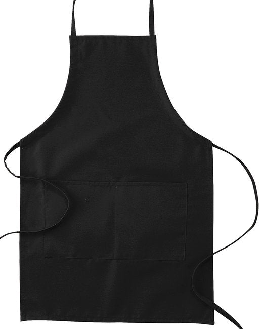 Custom Two-Pocket Apron – Adjustable Ties & 30-Inch Length SOYT Printing Company Black