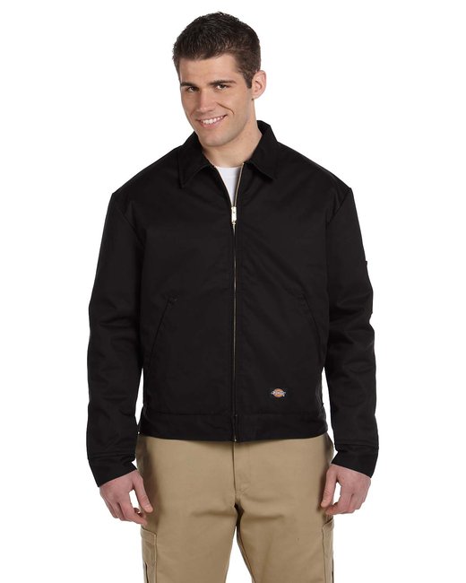 Dickies Men's Lined Eisenhower Jacket – Durable, Water-Repellent Workwear Dickies Small Black