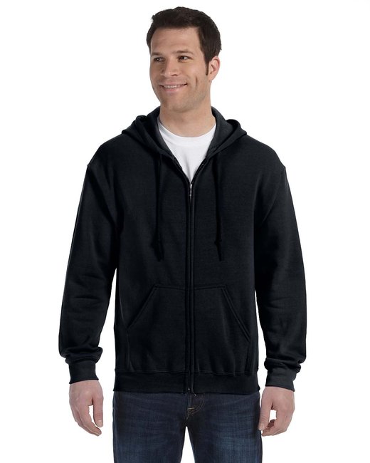 Gildan Adult Heavy Blend™ Full-Zip Hooded Sweatshirt – Durable, Comfortable, and Eco-Friendly Gildan Small Black