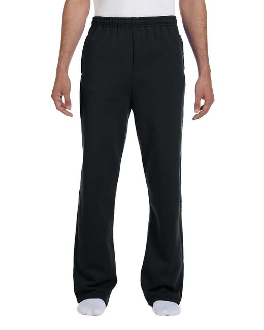 Jerzees Adult NuBlend® Open-Bottom Fleece Sweatpant – Comfortable, Durable, and Custom-Ready Jerzees Small Black