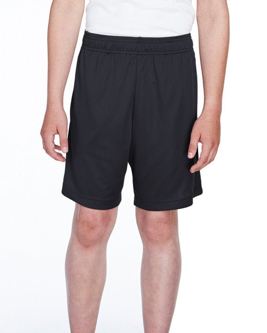 Custom Youth Performance Shorts – 7-Inch Inseam & Moisture-Wicking Shorts Team 365 Small Black