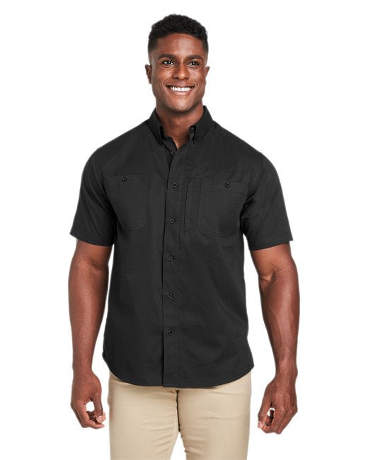 Custom Short-Sleeve Work Shirt – Durable, Wrinkle-Resistant, & Professional SOYT Printing Company Small Black