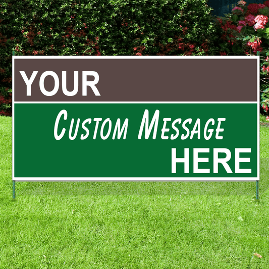 Custom Business Advertising Plastic Signs – High-Quality Custom Logo Printed Signs for Promotions sign Show Off Your Threads