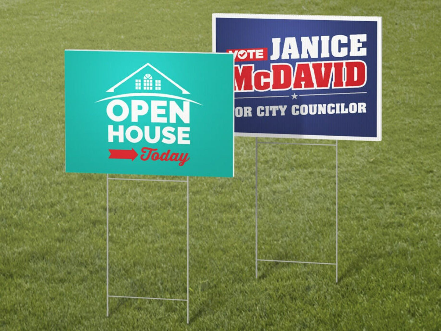 Custom Business Advertising Corrugated Plastic Yard Signs – High-Quality Custom Logo Printed and Branded Advertising Signs Show Off Your Threads
