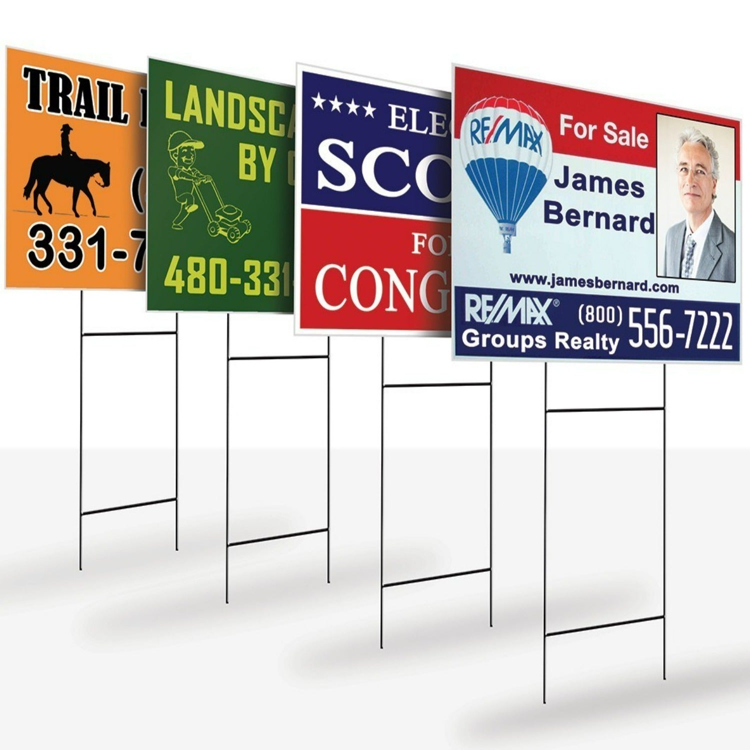 Custom Business Advertising Corrugated Plastic Yard Signs – High-Quality Custom Logo Printed and Branded Advertising Signs Show Off Your Threads