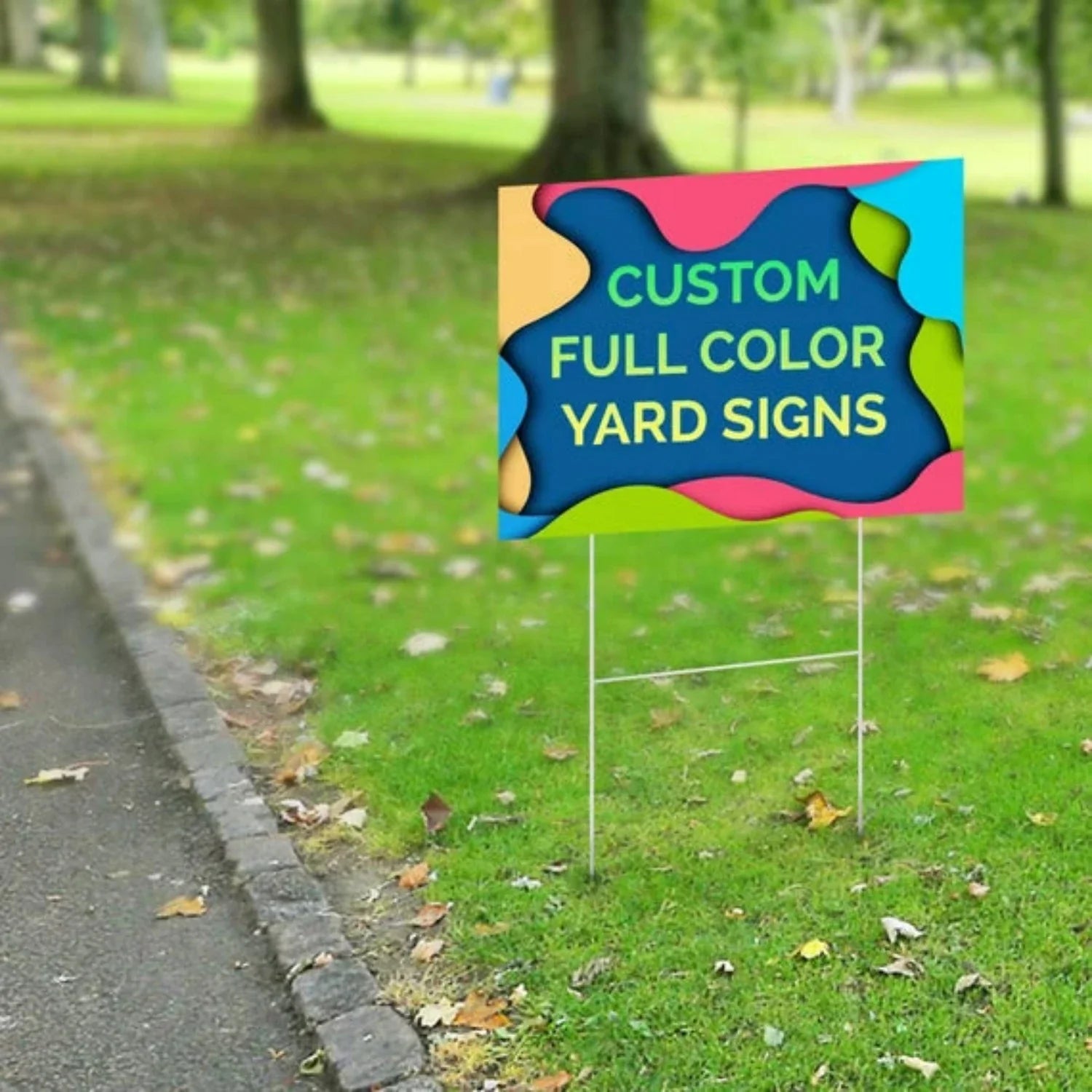 Custom Business Advertising Corrugated Plastic Yard Signs – High-Quality Custom Logo Printed and Branded Advertising Signs Show Off Your Threads
