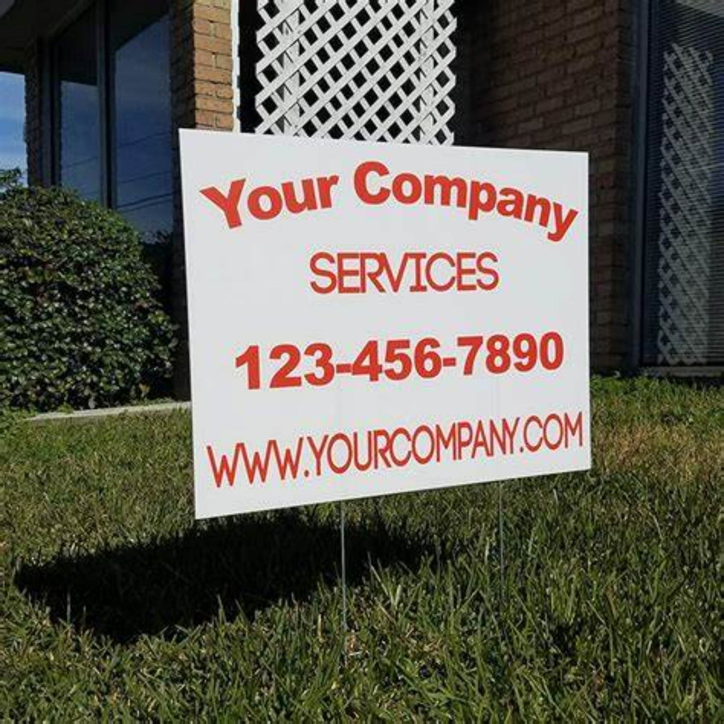 Custom Business Advertising Corrugated Plastic Yard Signs – High-Quality Custom Logo Printed and Branded Advertising Signs Show Off Your Threads