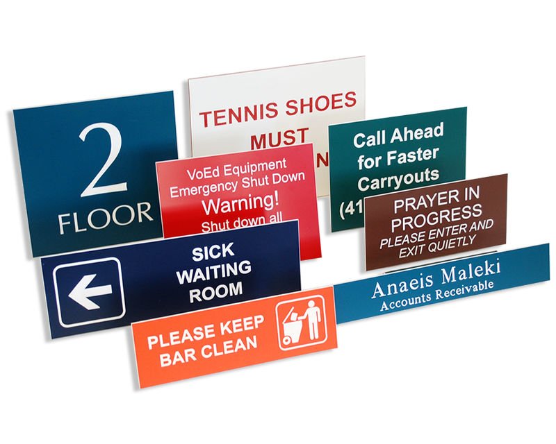 Custom Business Advertising Plastic Signs – High-Quality Custom Logo Printed Signs for Promotions sign Show Off Your Threads