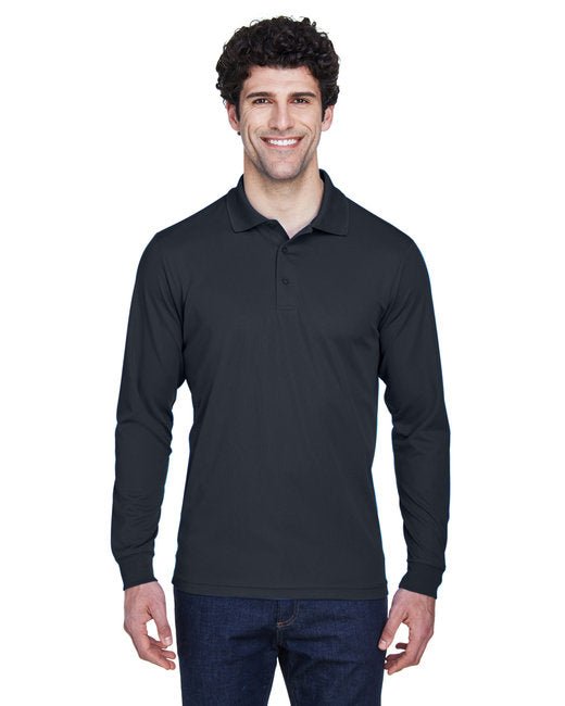 CORE365 Men’s Pinnacle Performance Long-Sleeve Piqué Polo Core365