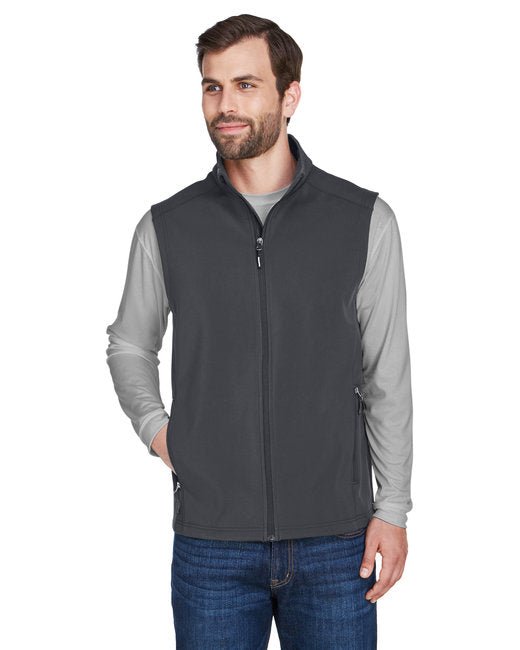 CORE365 Men's Cruise Two-Layer Fleece Bonded Soft Shell Vest – Durable, Water-Repellent, and Functional Core365 Small Carbon