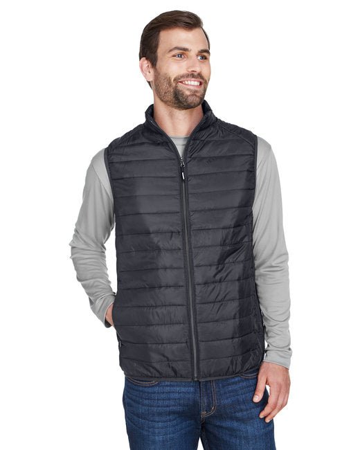 CORE365 Men's Prevail Packable Puffer Vest – Lightweight, Water-Resistant, and Travel-Friendly Core365 Small Carbon
