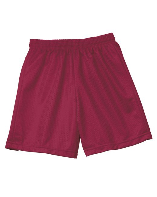 Custom Youth Mesh Shorts – 6-Inch Inseam & Moisture-Wicking SOYT Printing Company X-Small Cardinal Red