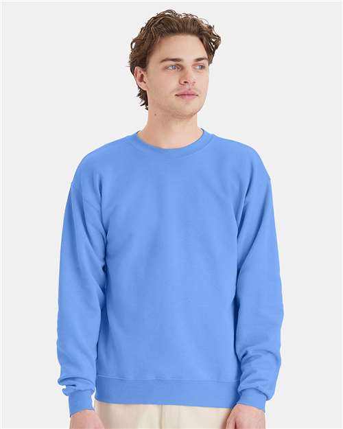 Ecosmart® Crewneck Sweatshirt - Hanes | Sustainable, Durable, and Customizable Hanes Small Carolina Blue