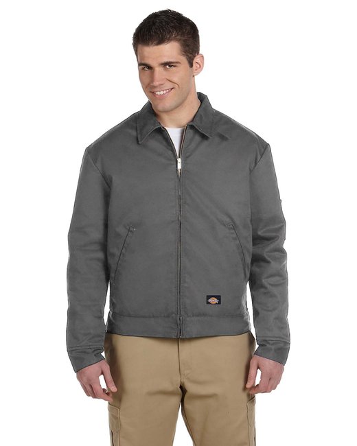 Dickies Men's Lined Eisenhower Jacket – Durable, Water-Repellent Workwear Dickies Small Charcoal