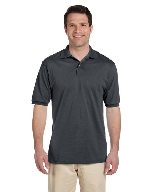 Jerzees Adult SpotShield™ Stain-Resistant Jersey Polo Shirt Jerzees Small Charcoal Grey